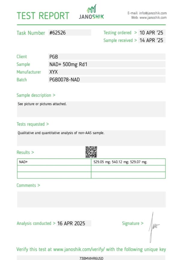 NAD+ 500mg PH Balanced - Image 2