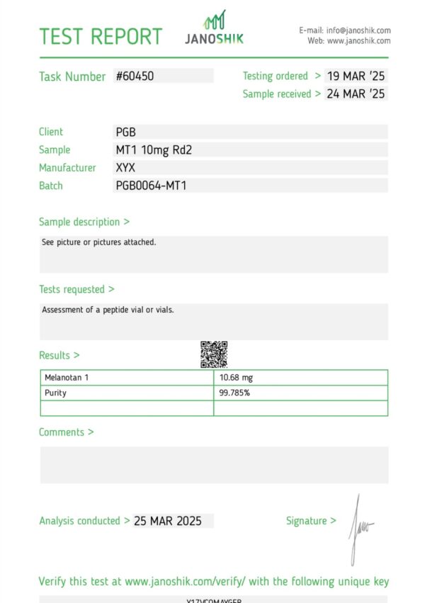 Melanotan-1 10 mg - Image 2