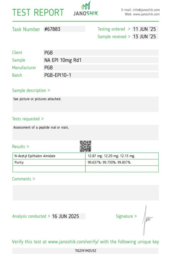 Na Epitalon 10mg - Image 2