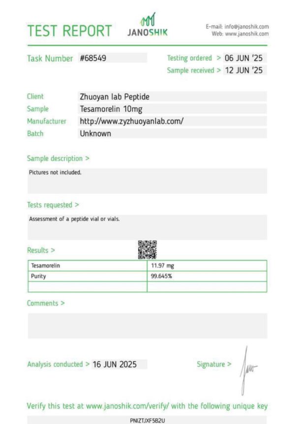 Tesamorelin 10mg - Image 2